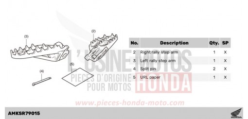 KIT,RALLY STEP CRF1100D3R de 2024